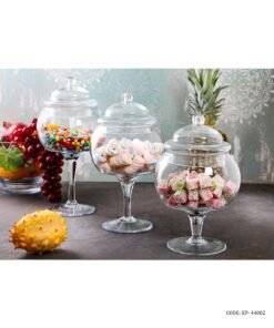 ست کندی باکس شیشه ای سه عددی فندق