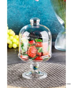 شکلات خوری پایه دار شیشه ای مدل پلاس