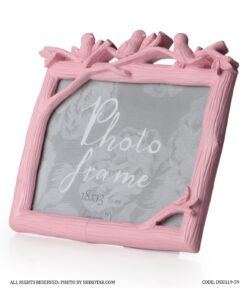 قاب عکس فانتزی افقی طرح کبوتر صورتی