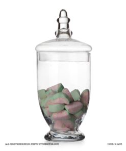 شکلات خوری شیشه ای بیضی سری 6-121