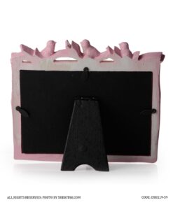 قاب عکس فانتزی افقی طرح کبوتر صورتی