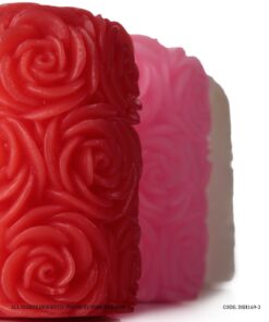 شمع استوانه ای طرح رز