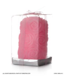 شمع استوانه ای طرح رز