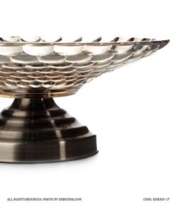 میوه خوری کوچک پایه برنزی مدل توپی