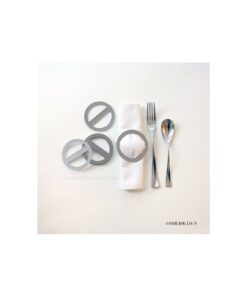 لوازم میز ناهارخوری شش نفره نقره ای مدل 116