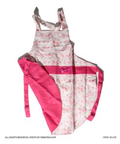 سرویس آشپزخانه پارچه ای عروس 18 تکه سرخابی Flowerita