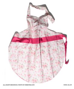 سرویس آشپزخانه پارچه ای عروس 18 تکه سرخابی Flowerita