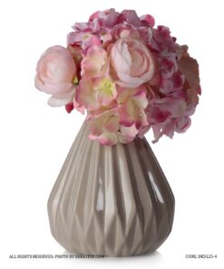 گلدان سرامیکی بژ