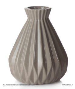 گلدان سرامیکی بژ