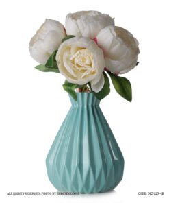 گلدان سرامیکی فانتزی آبی شیک و تک سری 4-125