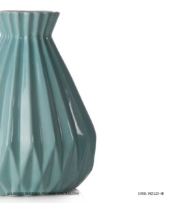 گلدان سرامیکی فانتزی آبی شیک و تک سری 4-125