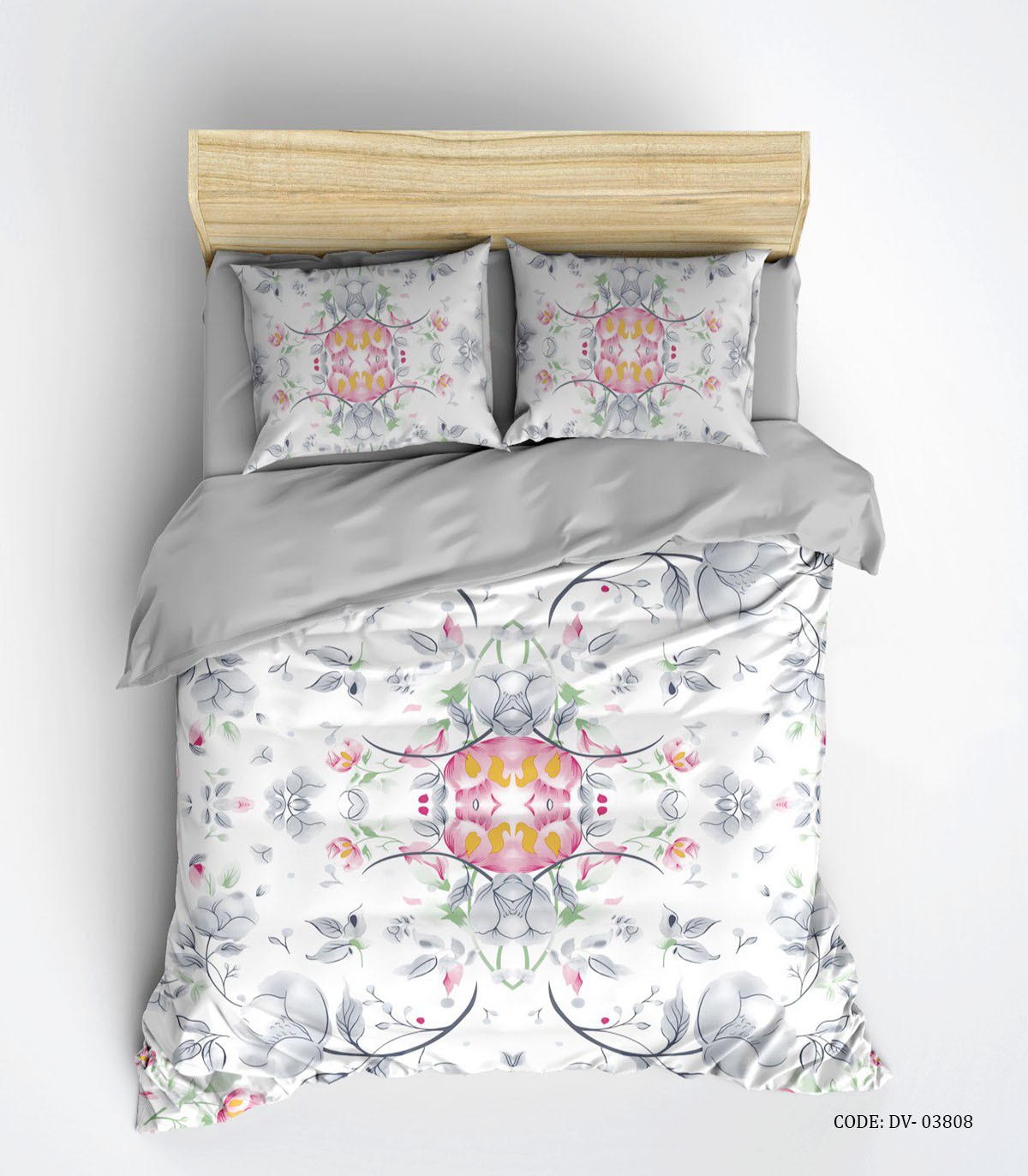 سرویس روتختی و لحاف دوختدار گلدار مدل پرنسا