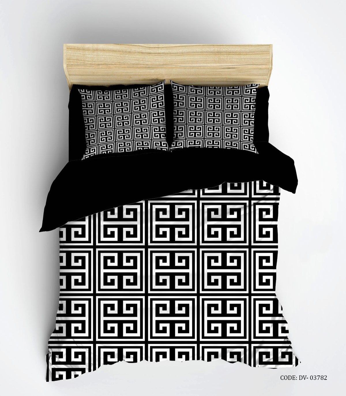 سرویس لحاف روتختی سیاه و سفید FENDI