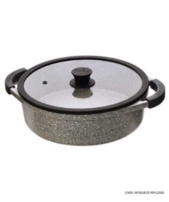 سرویس قابلمه گرانیتی 11 پارچه زرساب مدل مونارک پلاس طوسی