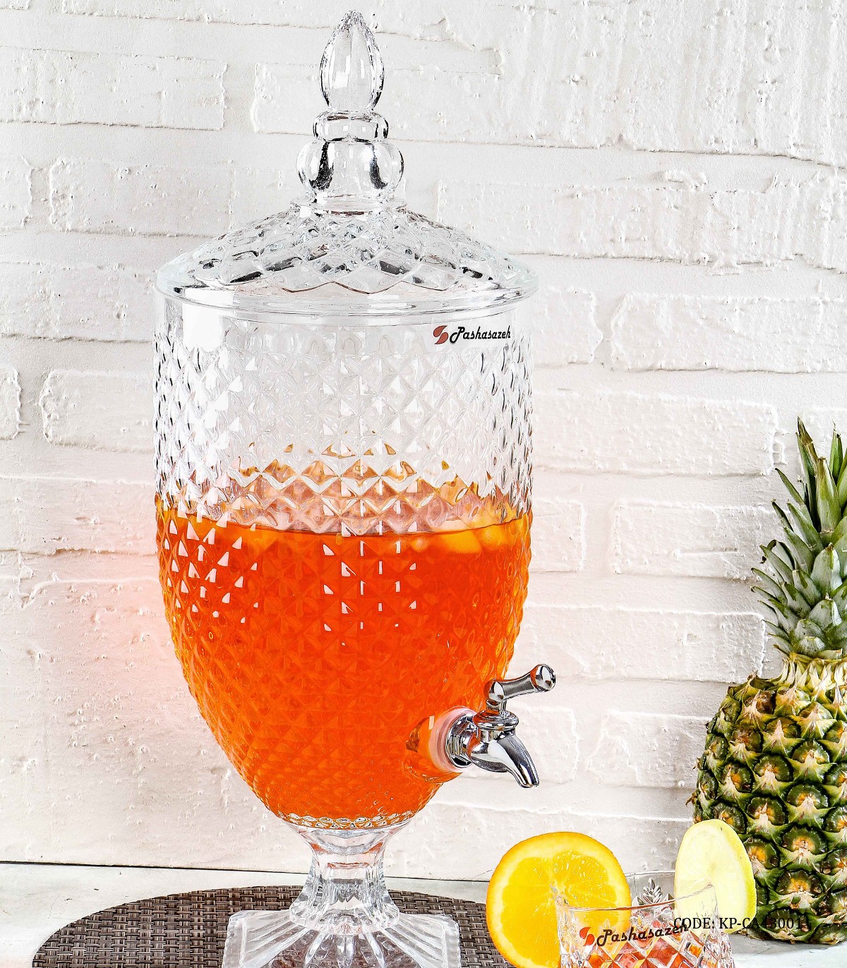 کلمن پایه دار درب شیشه ای 5.5 لیتری مدل جنریشن