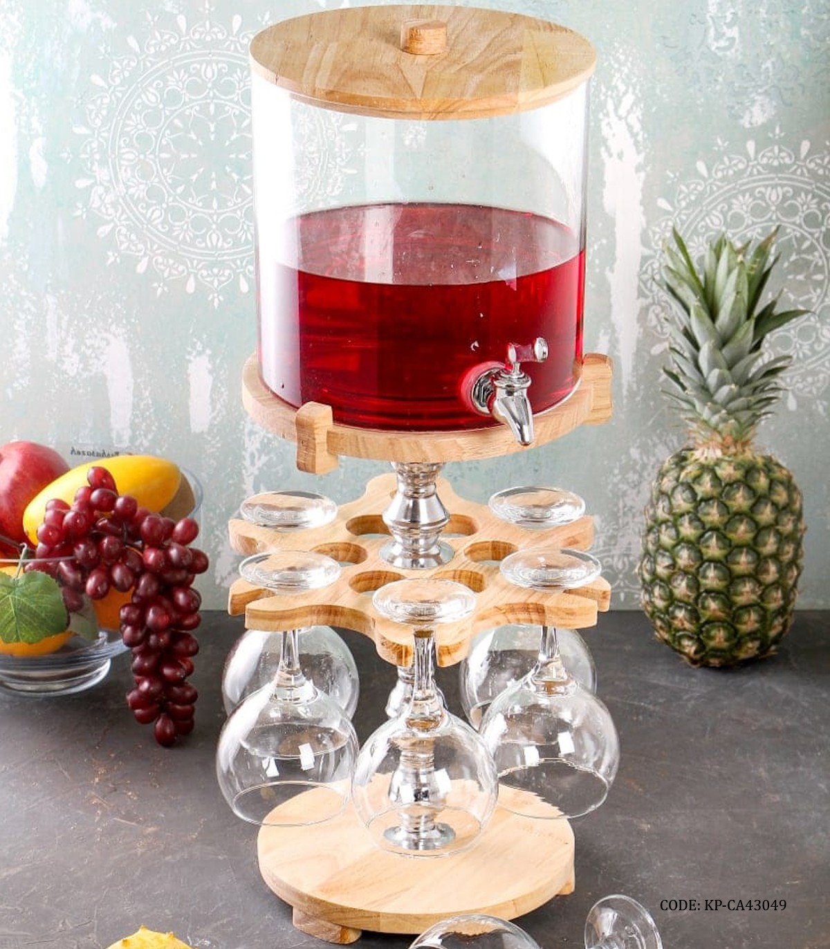 کلمن بار پایه چوبی 4.5 لیتری مدل بدون شات