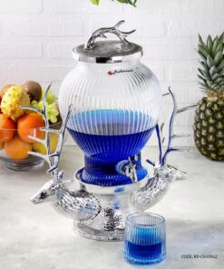 کلمن شیشه ای پایه دار 6 لیتری شیشه ای مدل گوزن