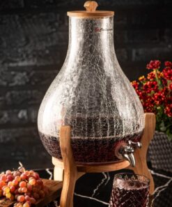 کلمن شیشه ای فانتزی 7 لیتری مدل ایکیا الماسی