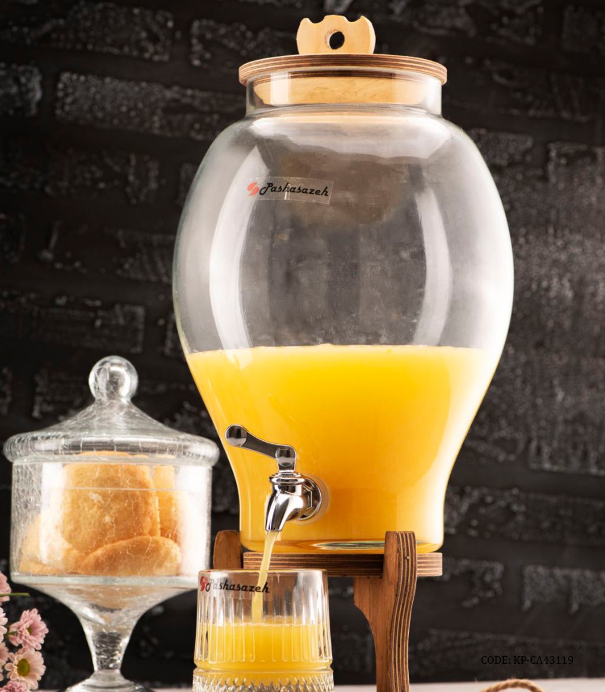 کلمن شیشه ای 6.5 لیتری مدل رومنس