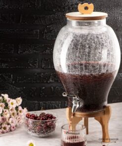 کلمن شیشه الماسی 6.5 لیتری مدل رومنس