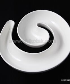 اردو خوری سرامیکی طرح حلزونی