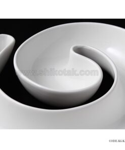 اردو خوری سرامیکی طرح حلزونی