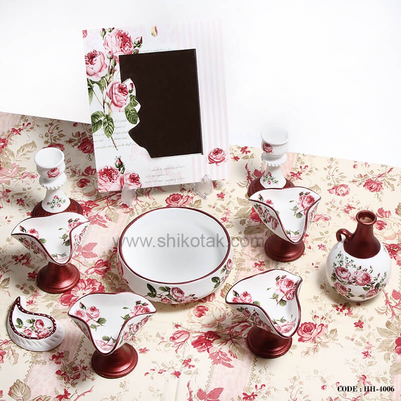 هفت سین سه گوش طرح گل