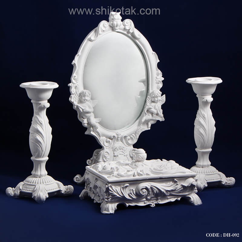 آینه و شمعدان طرح فرشته