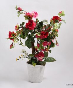 گلدان بوته رز مصنوعی