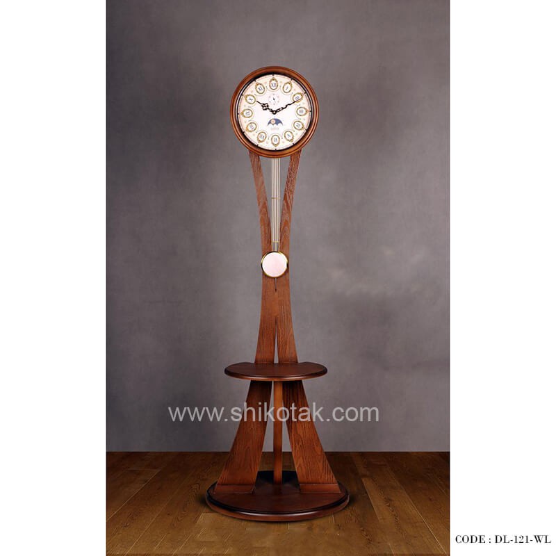 ساعت ایستاده سری 121فلور قهوه ای