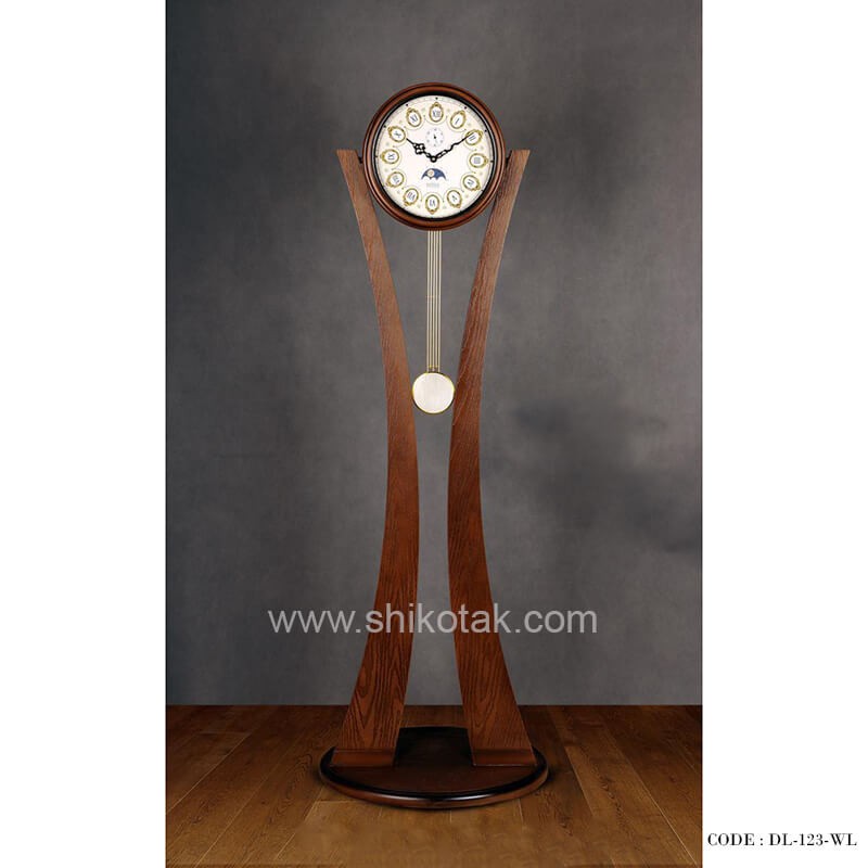 ساعت ایستاده سری 123فلور قهوه ای