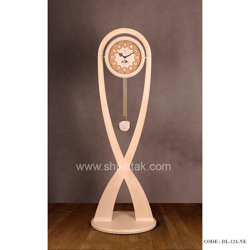 ساعت کنارسالنی سری 124 فلور نسکافه ای