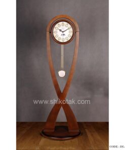 ساعت ایستاده مدرن سری 124فلور قهوه ای