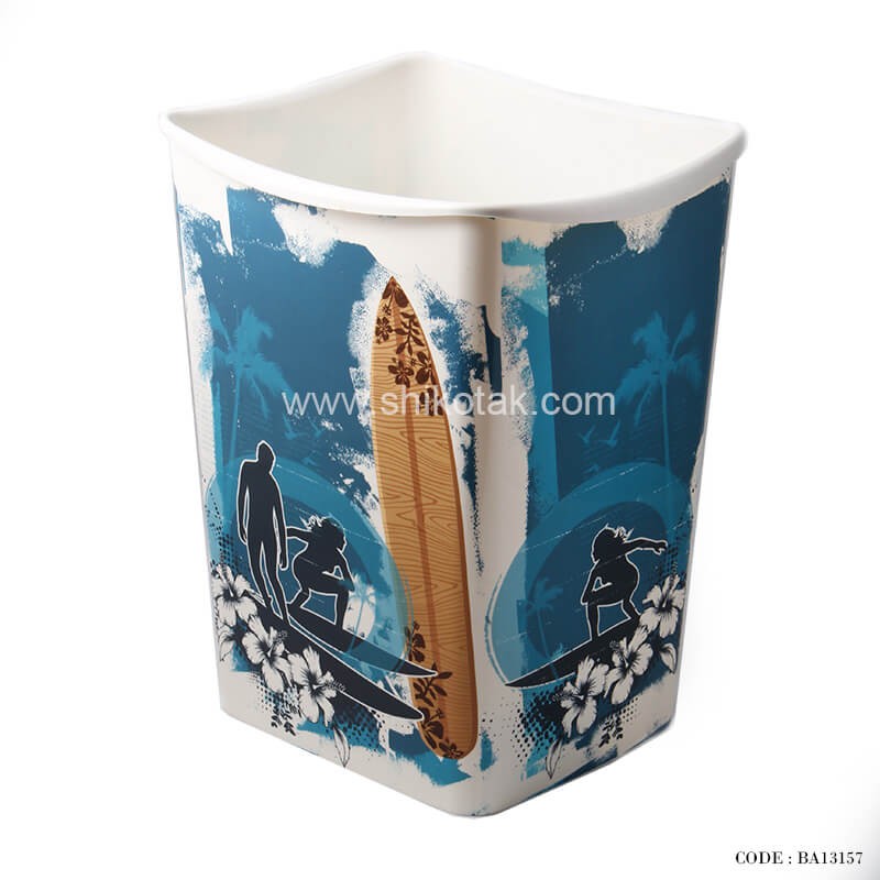 سطل زباله بزرگ طرح موج سوار