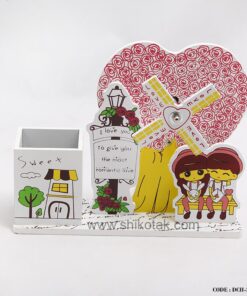 جاقلمی چوبی طرح love