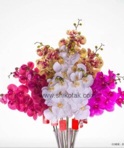 گل مصنوعی ارکیده کاتلیا ساقه کوتاه