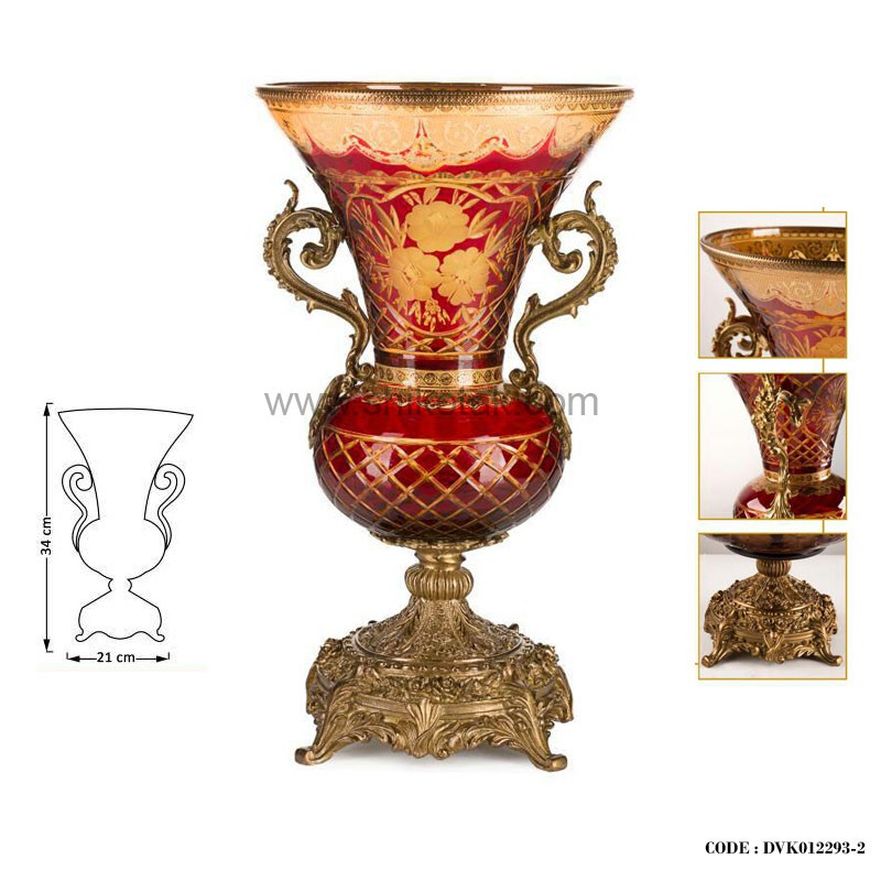 گلدان تزئینی پایه برنز سری932