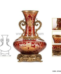 گلدان سلطنتی پایه برنز سری122