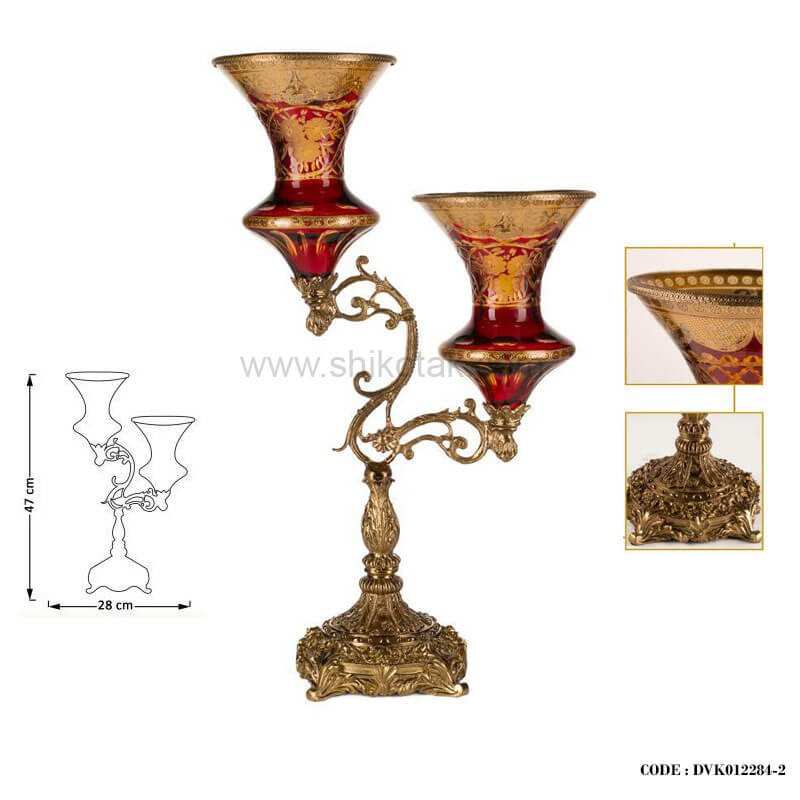 شمعدان دو شاخه سلطنتی سری842