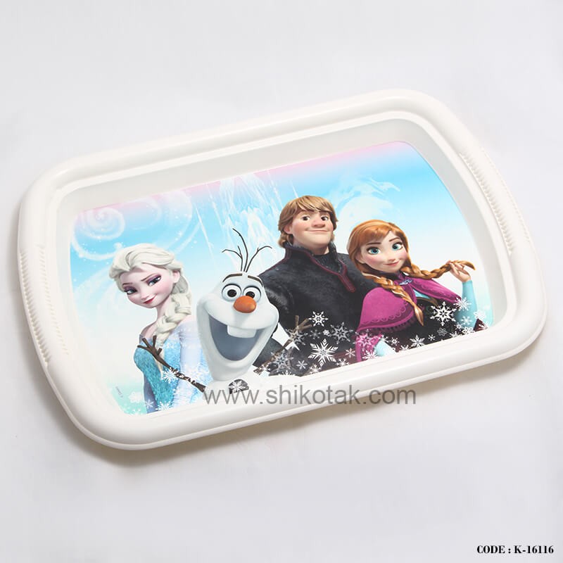 سینی سفید طرح فروزن