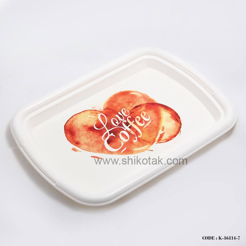 سینی پلاستیکی کودک هگا طرح coffee