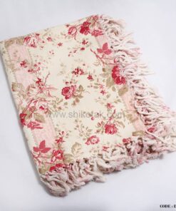 رومیزی طرح گل قرمز 4نفره