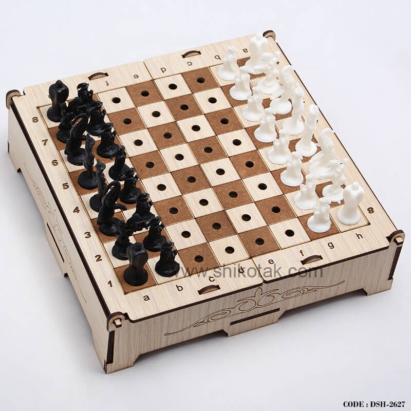 شطرنج چوبی تاشو