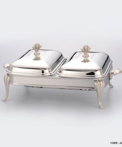 ظرف سوفله خوری دو قلوی طرح تاجی