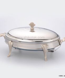 ظرف سوفله بیضی طرح تاجی