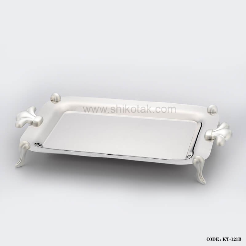 سینی استیل طرح تاجی