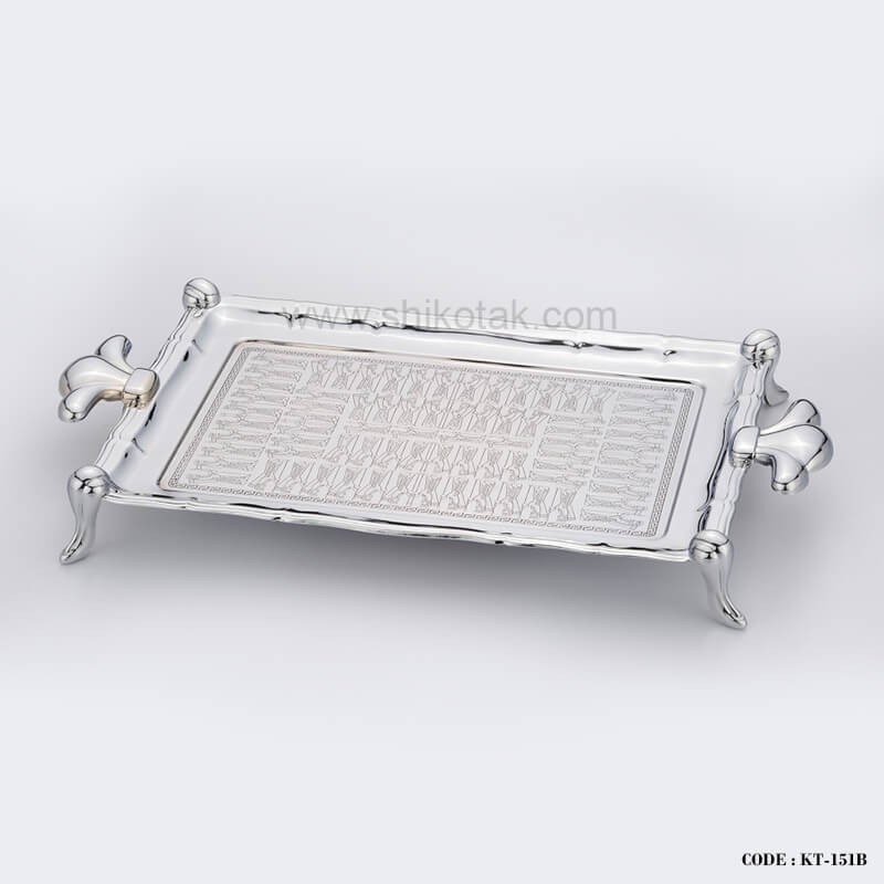 سینی جم کروم طرح تخت جمشید