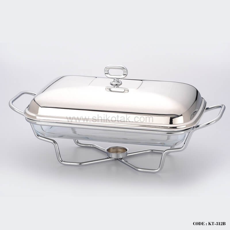 ظرف سوفله خوری طرح میله ای سایز متوسط