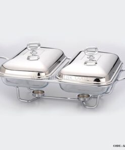 ظرف سوفله خوری دو خانه طرح میله ای