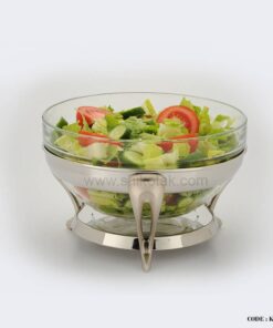 سالاد خوری سه لیتری پایه دار طرح حلقه ای